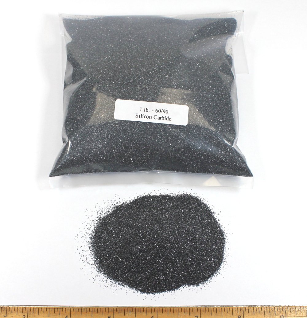 Illustrative example of 60 90 silicon carbide grit from Google Search