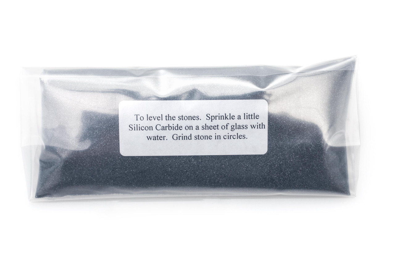 A relevant stock photo of 60 grit silicon carbide powder in a typical setting.