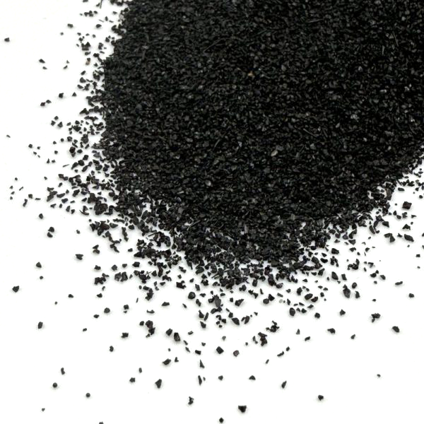 A relevant stock photo of 800 mesh black fused alumina in a typical setting.