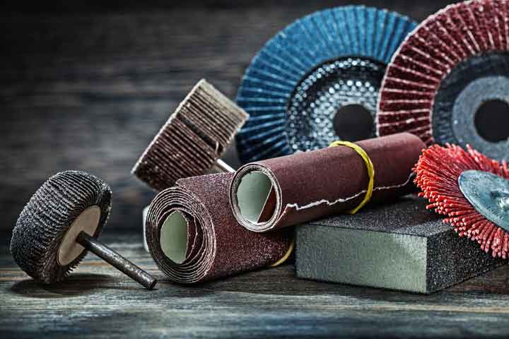 A relevant stock photo of abrasives examples in a typical setting.