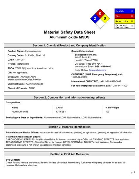 A relevant stock photo of alpha alumina fused aluminum oxide msds in a typical setting.