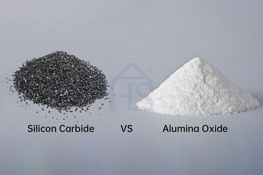 Illustrative example of aluminium oxide vs silicon carbide from Google Search
