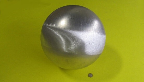 A relevant stock photo of aluminum hollow balls in a typical setting.