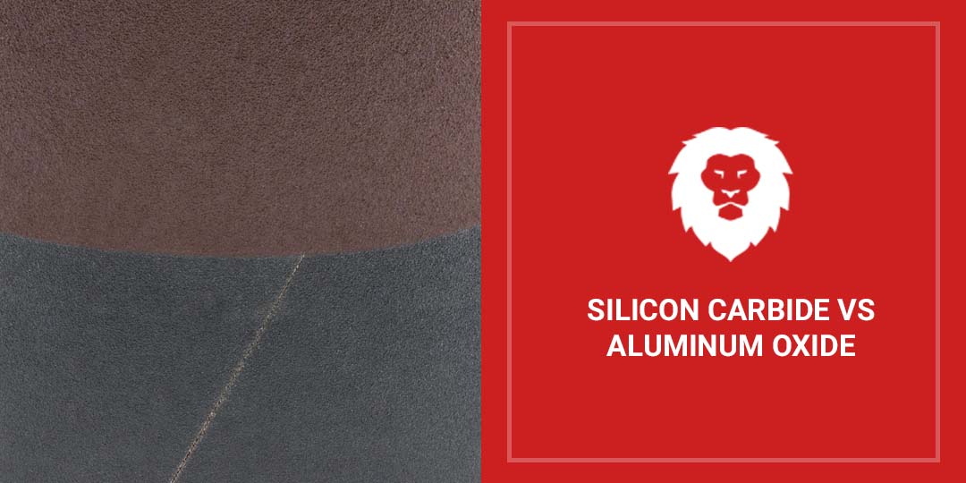 Illustrative example of aluminum oxide vs silicon carbide sandpaper from Google Search