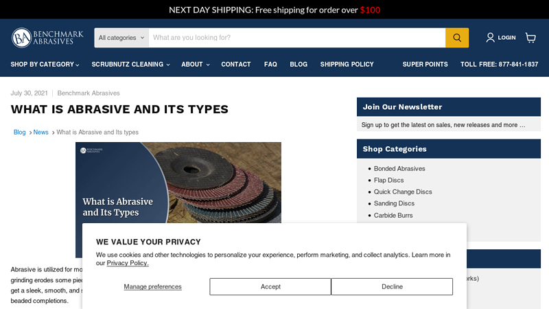 What is Abrasive and Its types