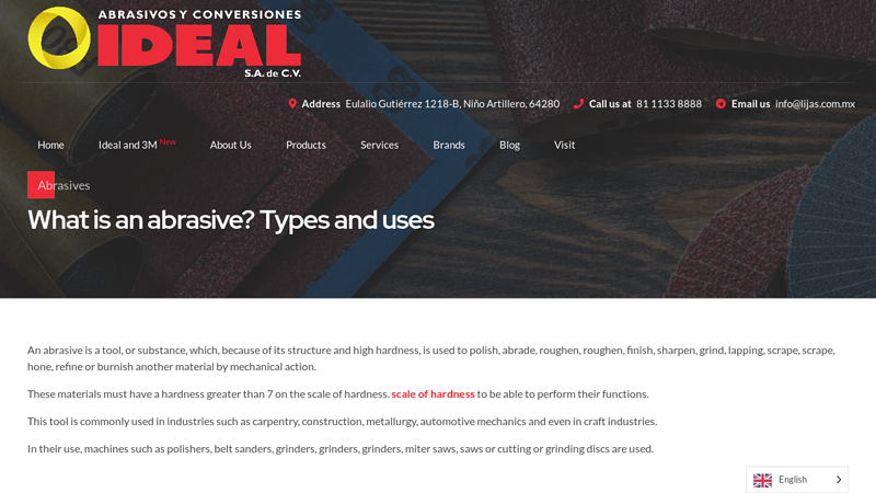 What is an abrasive? Types and uses