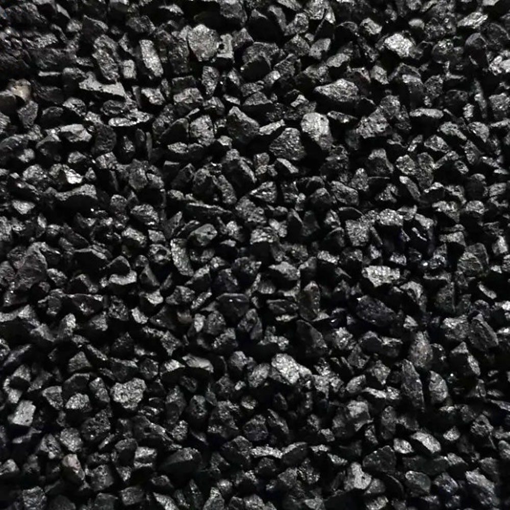 A relevant stock photo of black fused alumina in a typical setting.