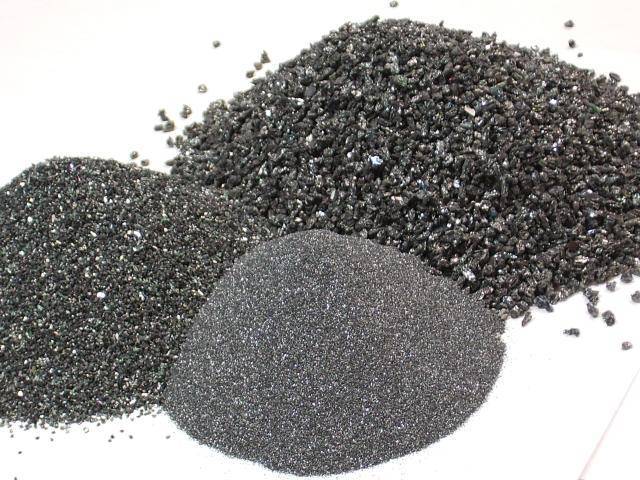 Illustrative example of black silicon carbide from Google Search
