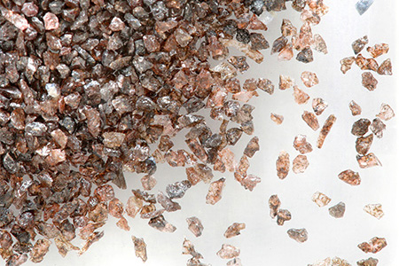 Illustrative example of brown aluminium oxide from Google Search