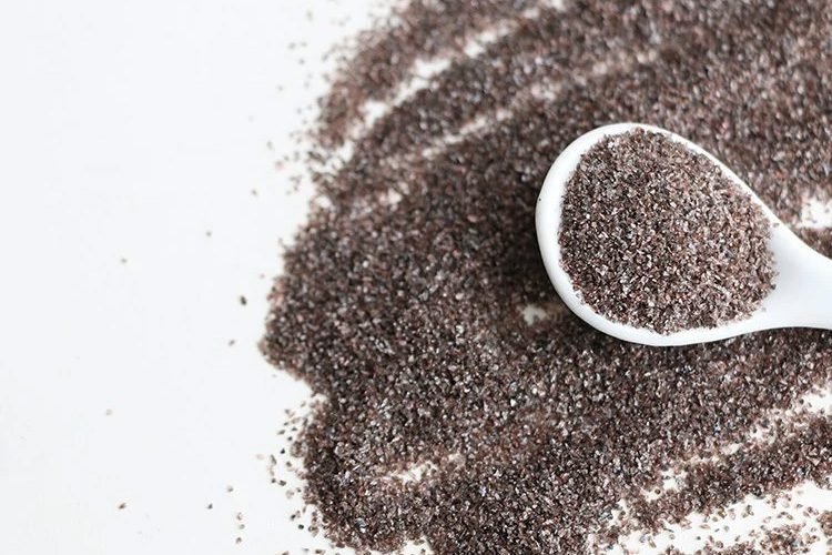 A relevant stock photo of brown fused alumina manufacturing process in a typical setting.