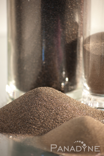 A relevant stock photo of brown fused alumina oxide in a typical setting.