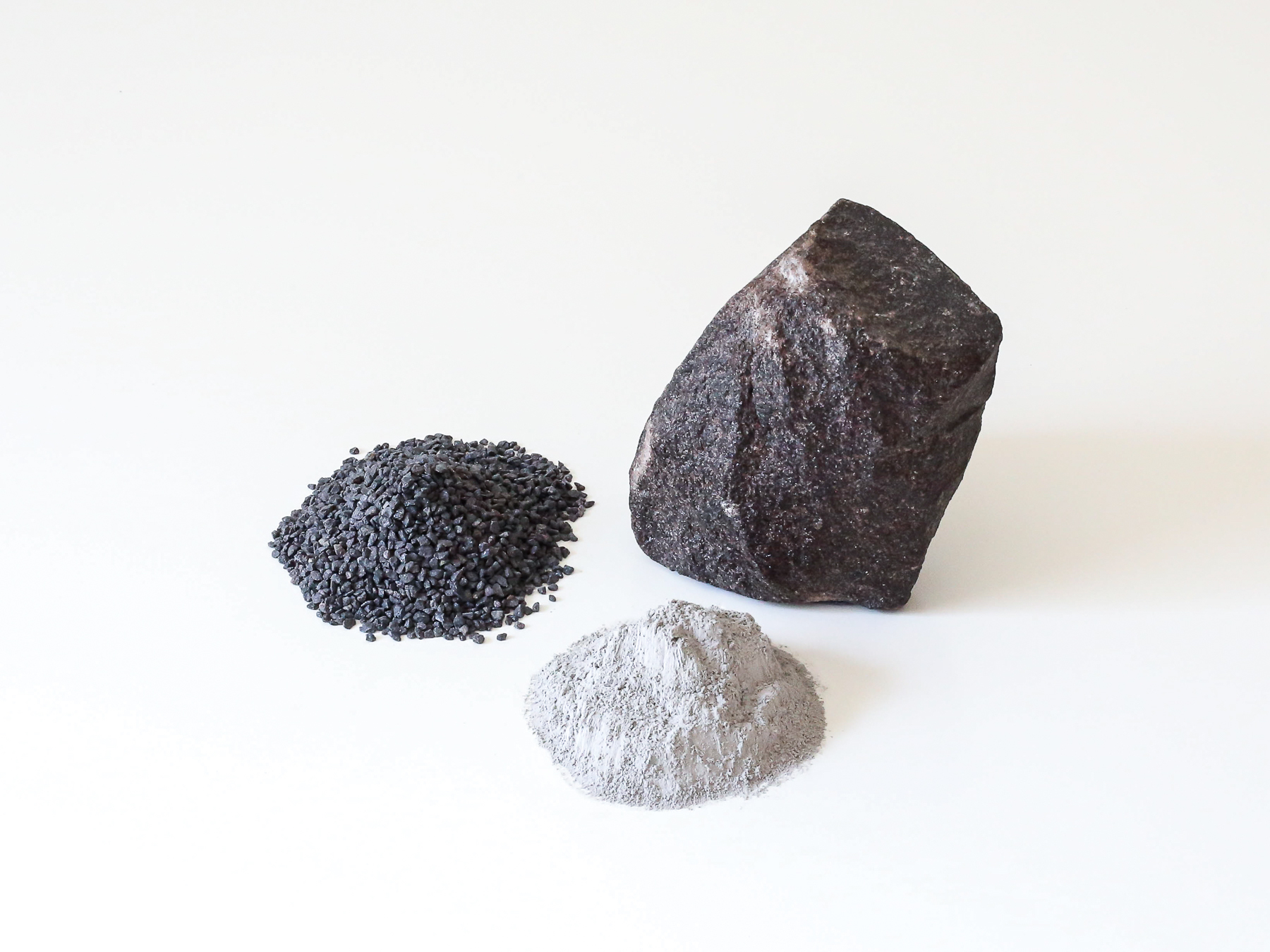 A relevant stock photo of brown fused alumina powder in a typical setting.