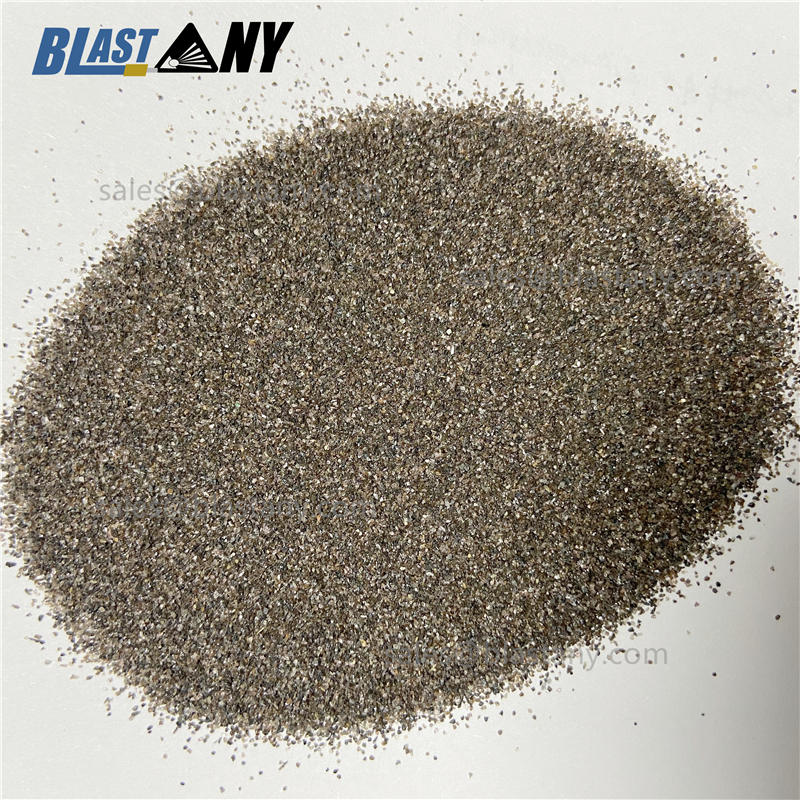 A relevant stock photo of brown fused alumina refractory materials in a typical setting.