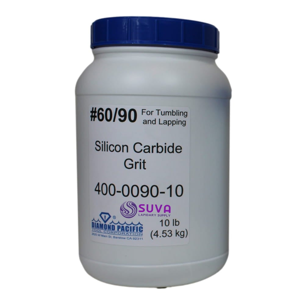 A relevant stock photo of bulk silicon carbide grit in a typical setting.