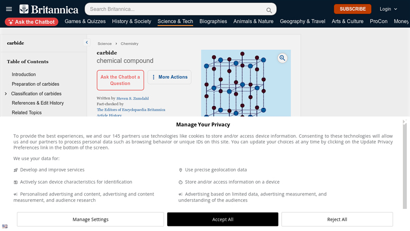 Carbide | Chemical Compound, Hardness & Uses - Britannica