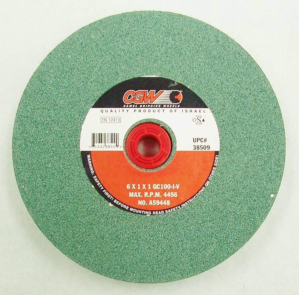 A relevant stock photo of carbide grinding wheels green in a typical setting.