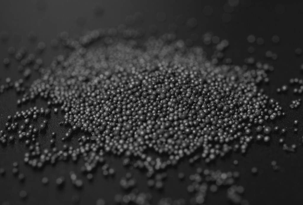 A relevant stock photo of carbide pellets in a typical setting.