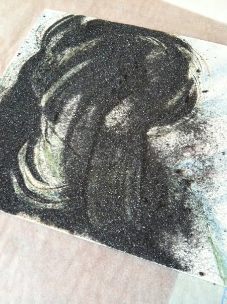 Illustrative example of carborundum etching from Google Search