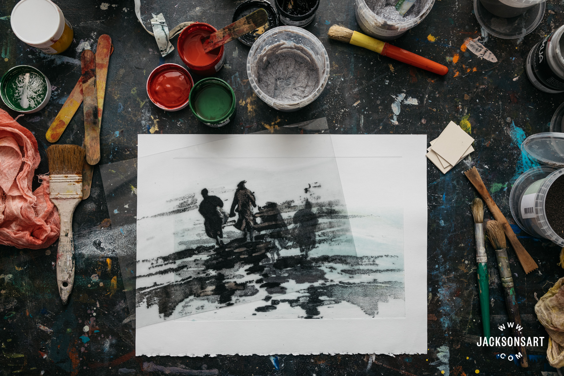 Illustrative example of carborundum printing from Google Search