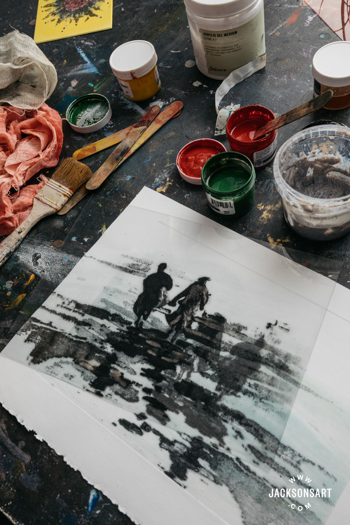 A relevant stock photo of carborundum prints in a typical setting.