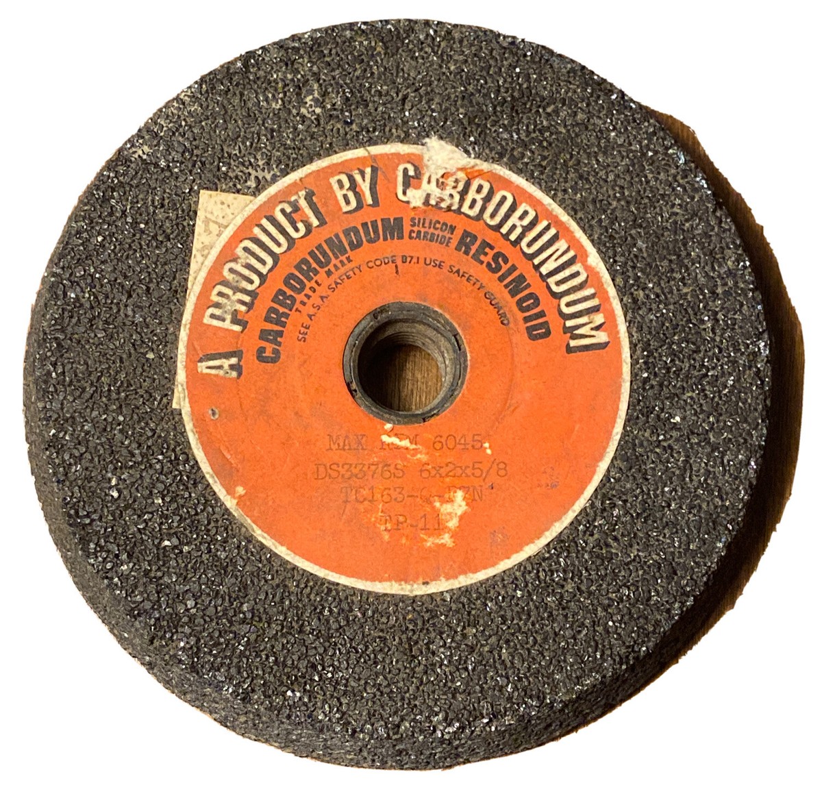 Illustrative example of carborundum wheel from Google Search