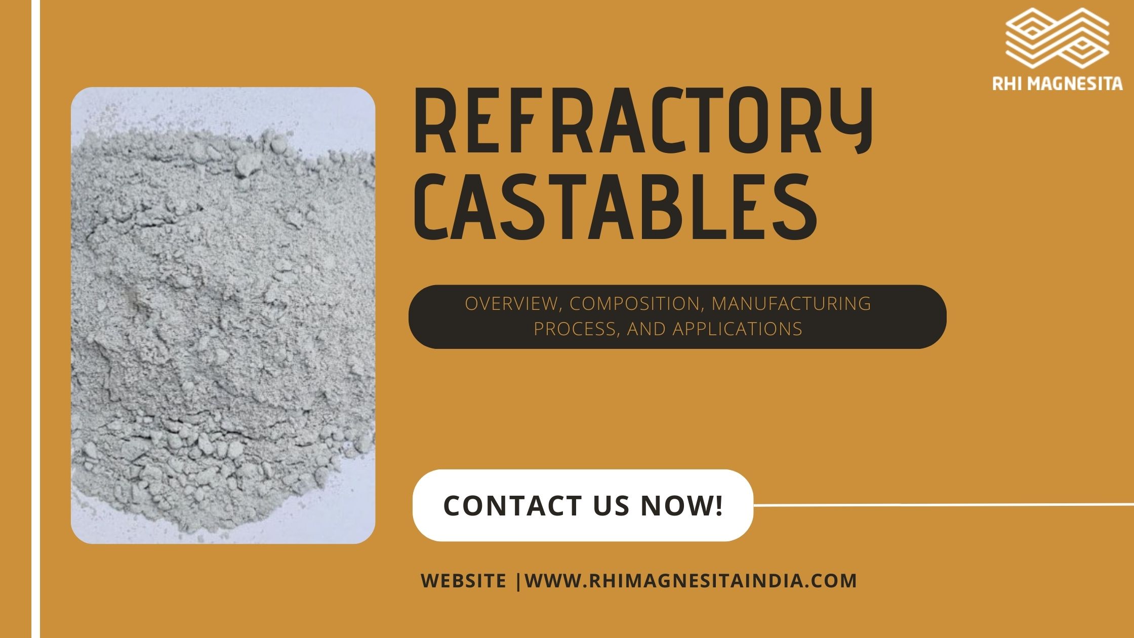 Illustrative example of castable refractory material from Google Search
