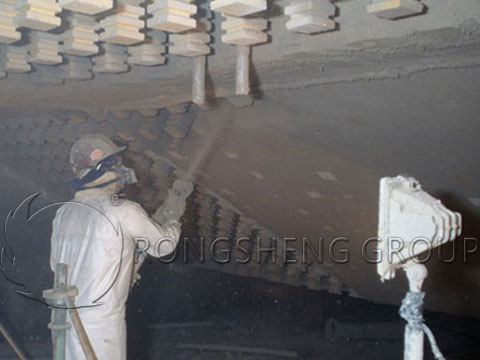 Illustrative example of castable refractory materials