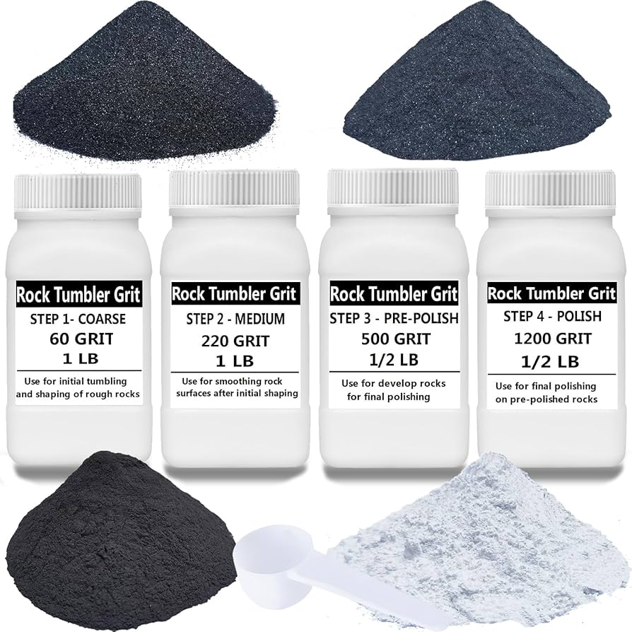 Illustrative example of coarse grit for rock tumbler from Google Search