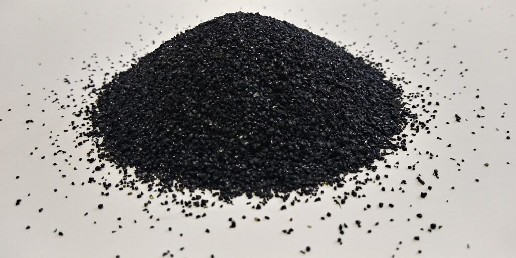 A relevant stock photo of copper slag blast media in a typical setting.