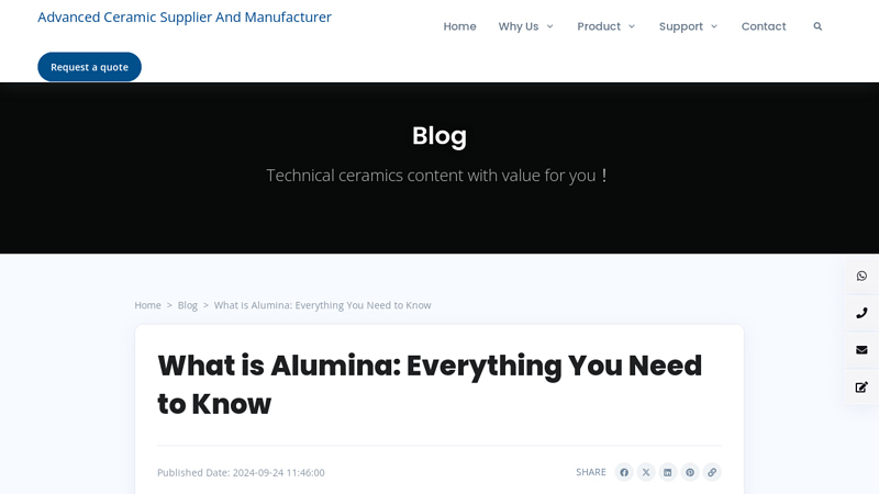 What is Alumina: Everything You Need to Know - GGSCERAMIC