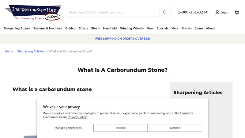What Is A Carborundum Stone? - Sharpening Supplies