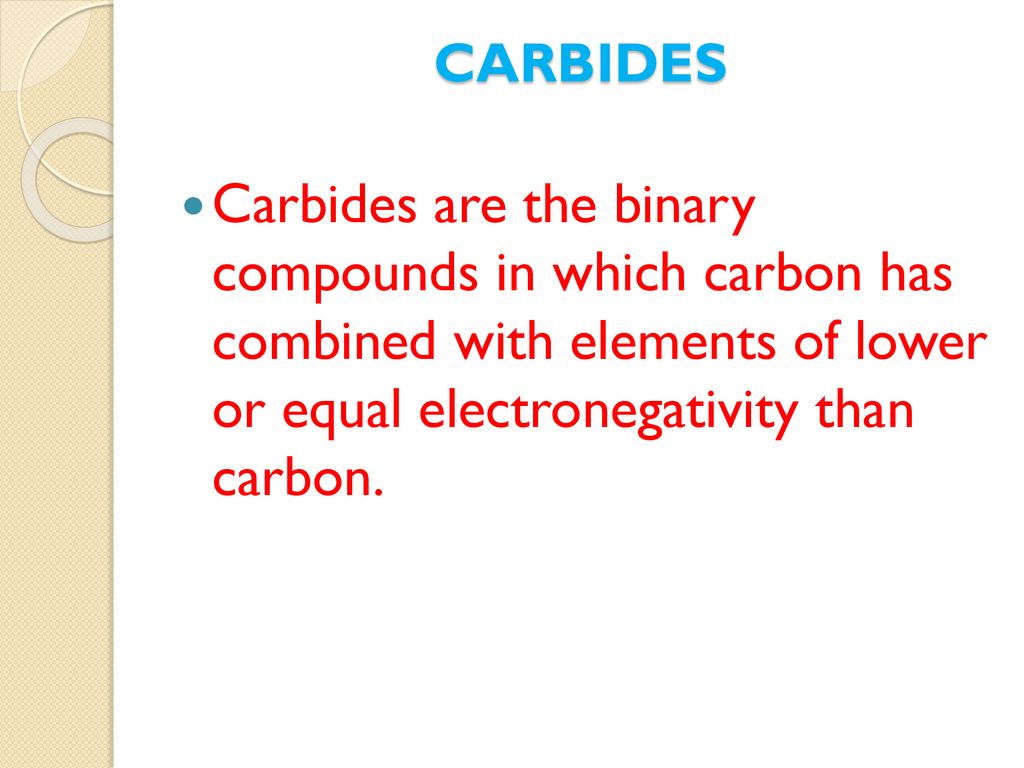 Illustrative example of definition of carbide from Google Search
