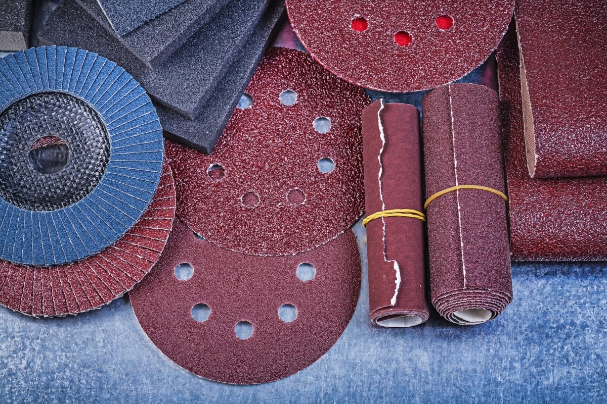 A relevant stock photo of examples of abrasives in a typical setting.