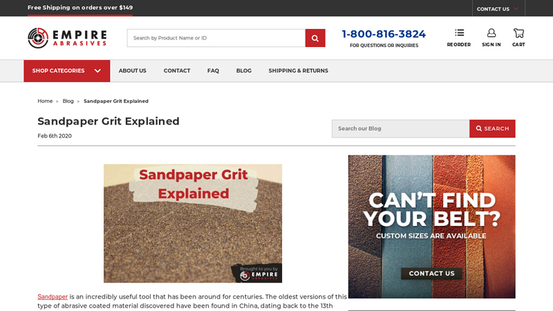 Sandpaper Grit Explained - Empire Abrasives