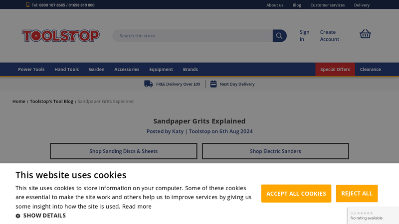 Sandpaper Grits Explained - Toolstop