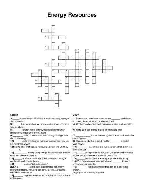 A relevant stock photo of fused alumina crossword in a typical setting.