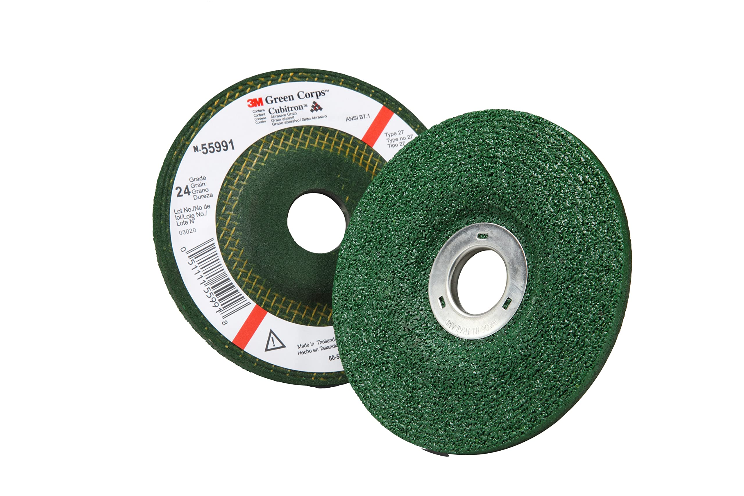 Illustrative example of green wheel grinding