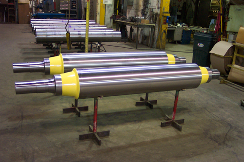 A relevant stock photo of high temperature rollers in a typical setting.