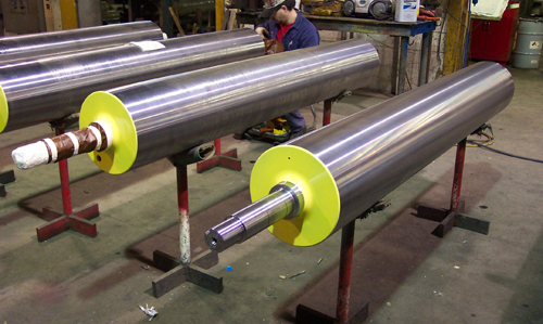 A relevant stock photo of high temperature rollers in a typical setting.