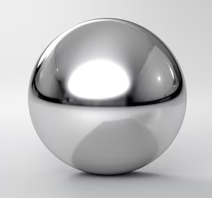 Illustrative example of hollow aluminum balls from Google Search