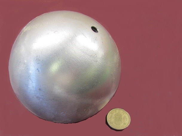 Illustrative example of hollow aluminum balls from Google Search