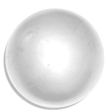 Illustrative example of hollow aluminum sphere from Google Search