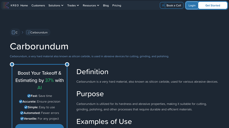 What is Carborundum? — Kreo Glossary