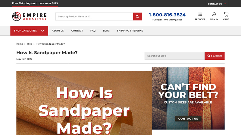 How Is Sandpaper Made? - Empire Abrasives