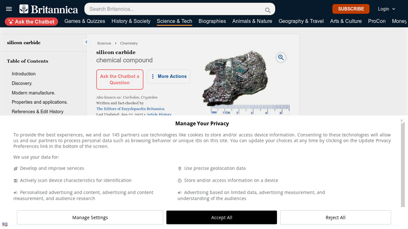 Silicon carbide | Discovery & Modern Uses - Britannica