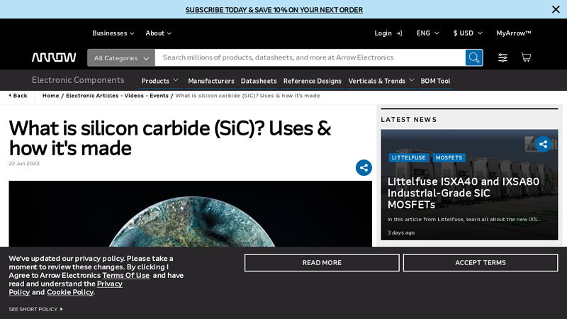 What Is Silicon Carbide (SiC)? Uses & How It's made | Arrow.com