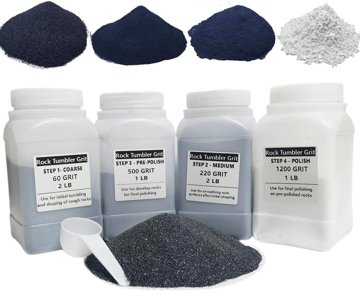 Illustrative example of polishing grit for rock tumblers from Google Search