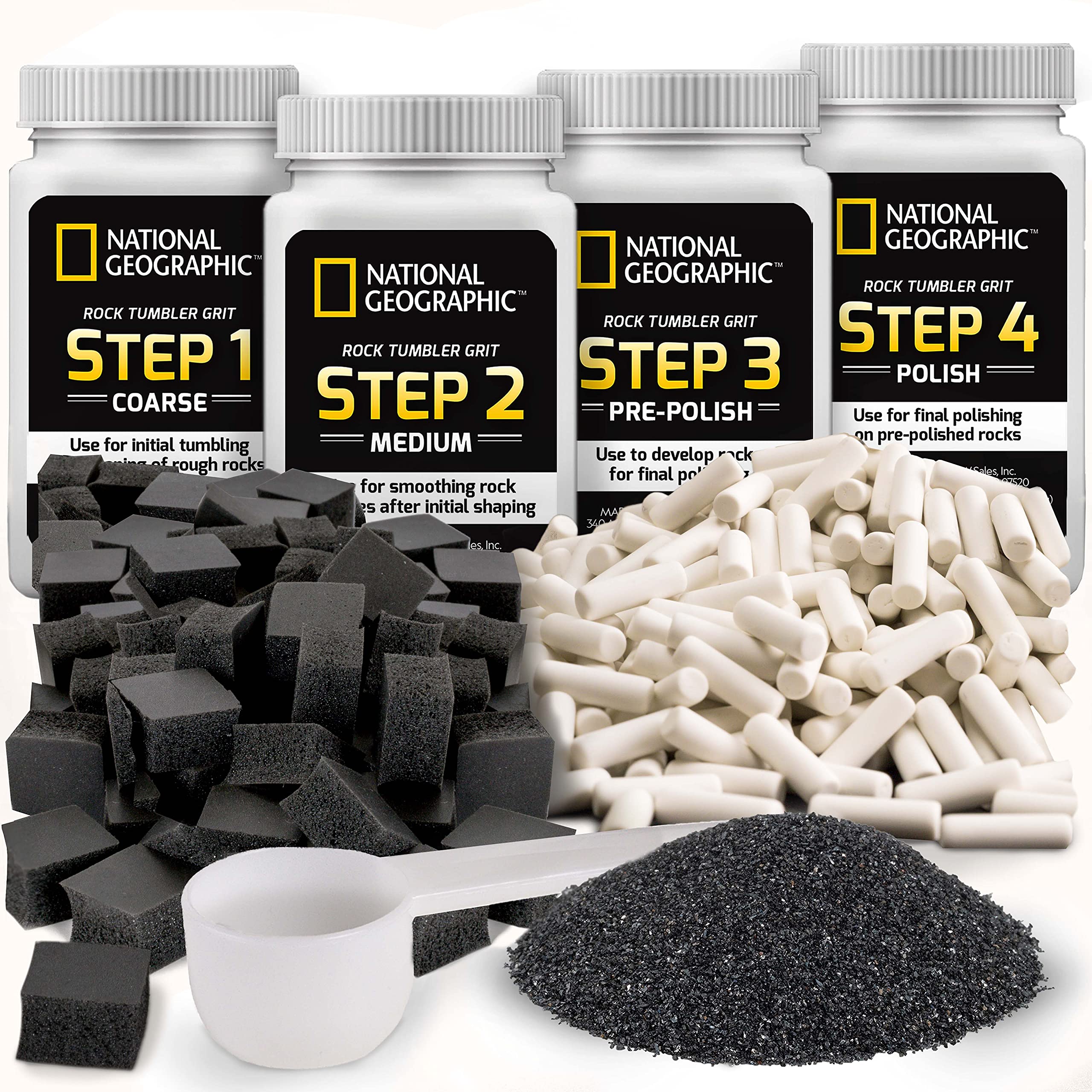 Illustrative example of rock polishing grit bulk from Google Search