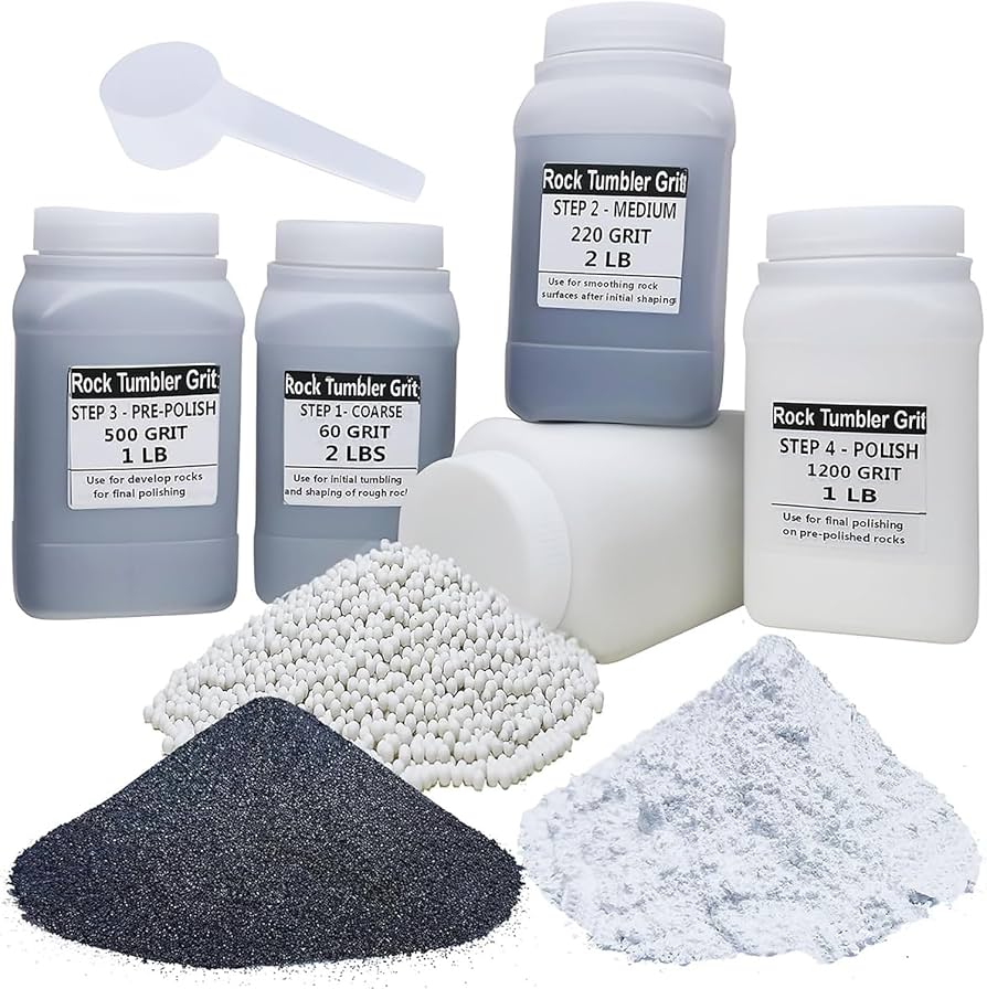 Illustrative example of rock tumbler grit bulk from Google Search