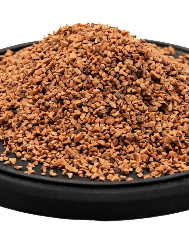 A relevant stock photo of sandblasting media walnut shells in a typical setting.